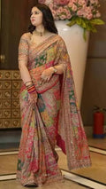 Maroon Banarasi Silk Saree